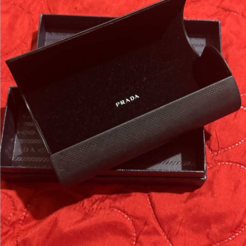 Prada Elegant Black Glasses case